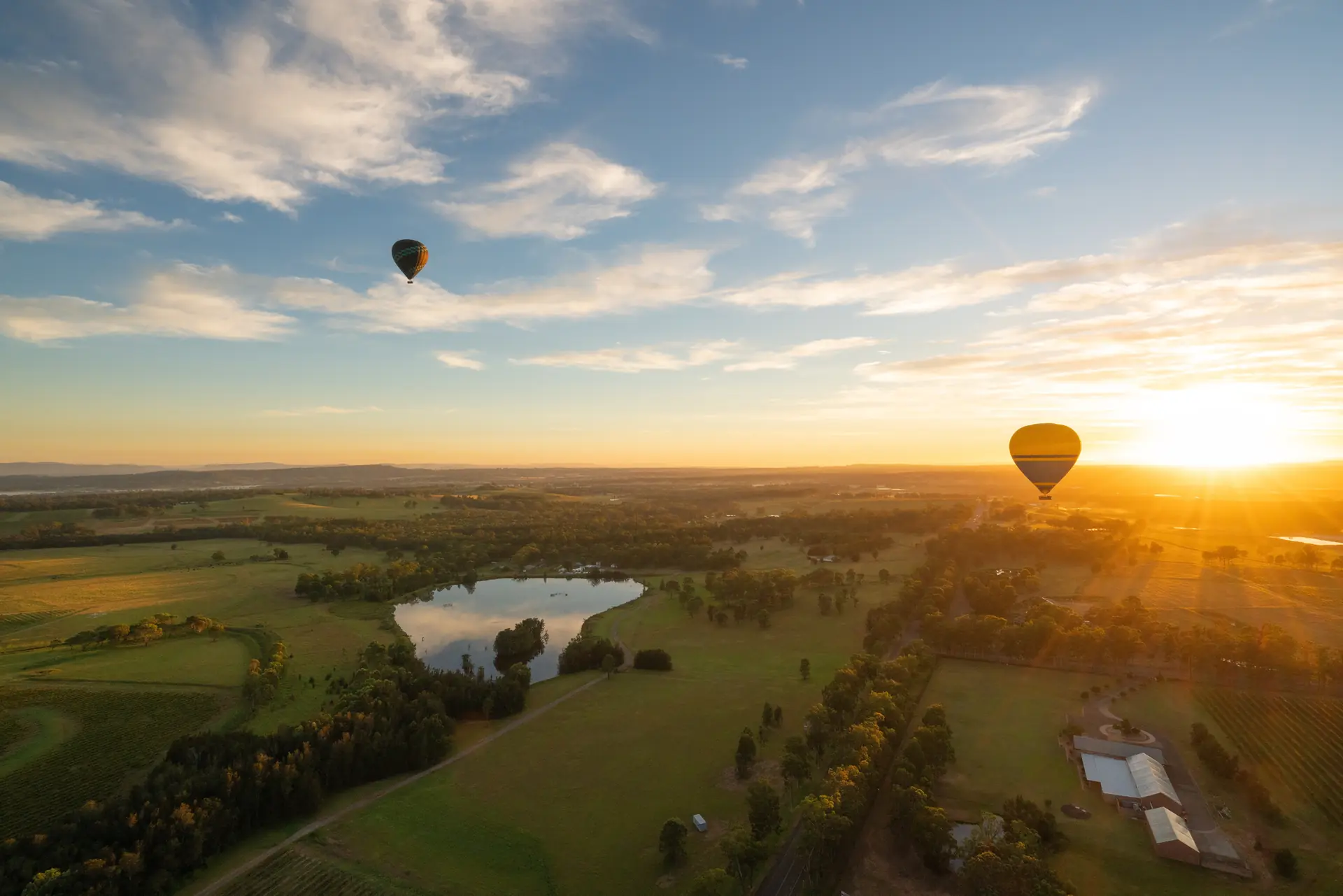 Hunter Valley at sunrise